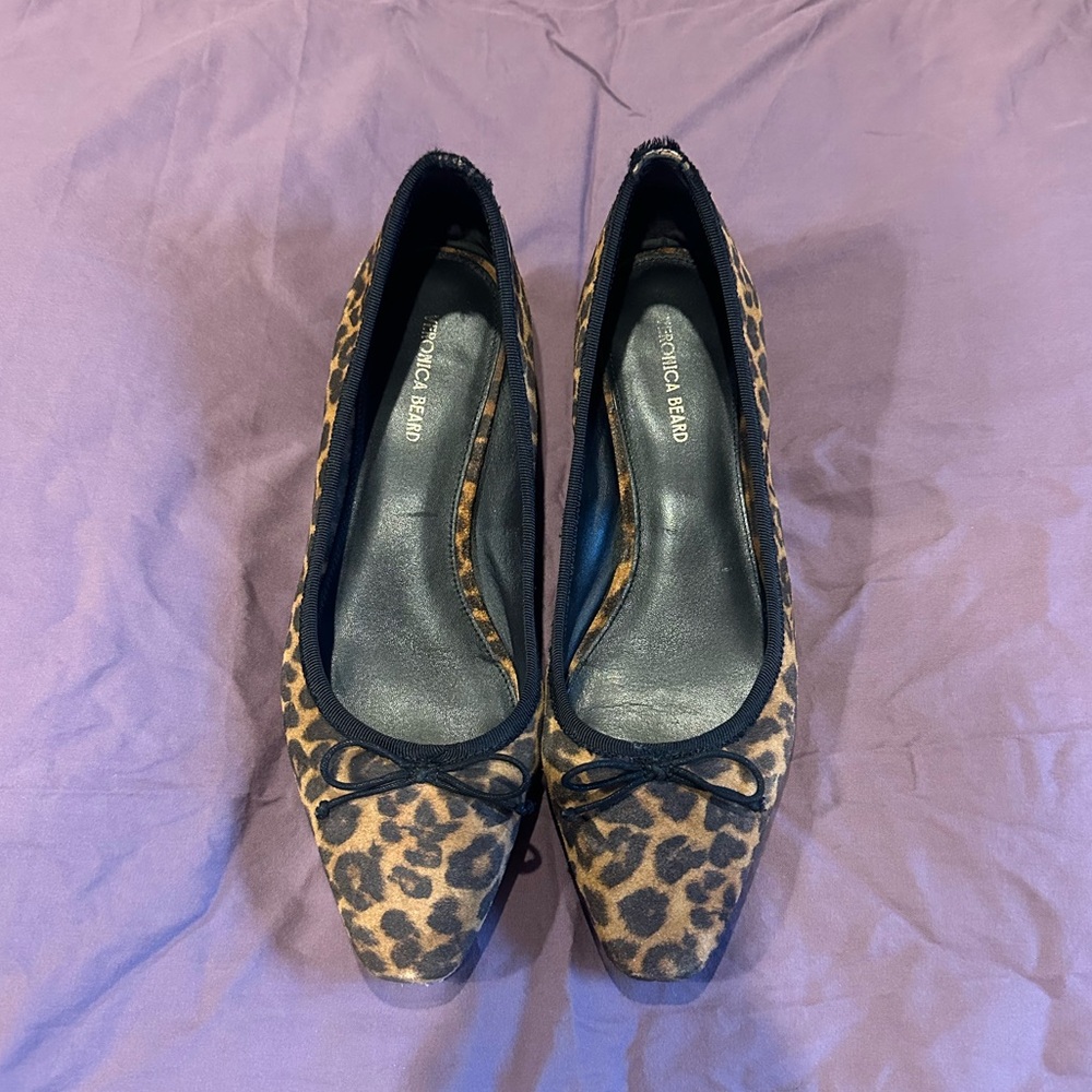 Veronica Beard Leopard/Cheetah Ballet Flats